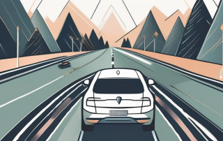 A car equipped with various safety features like seat belts