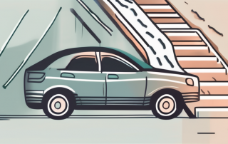 A stolen car with seven distinct footprints leading away from it