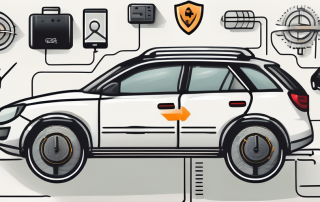 A car equipped with various security features such as a steering wheel lock