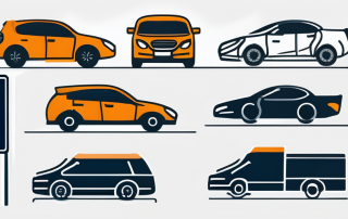 Strassenverkehrssicherheits-Icons und Symbole mit Fahrzeugsicherheitsfunktionen in uebersichtlicher Anordnung