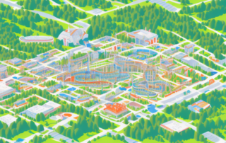 Various types of slides (playground