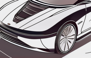 A car undergoing the process of foliation