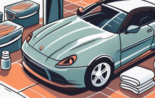 Several car care products like wax