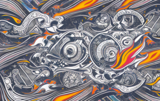 A variety of unique and cool stickers on a stylish car