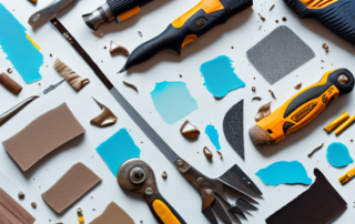 Various tools such as a scraper