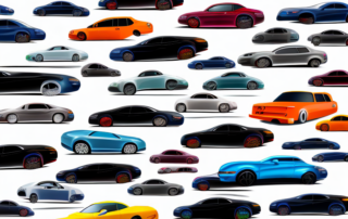 Various cars in different colors