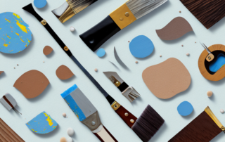 A wooden surface with patches of indented paint