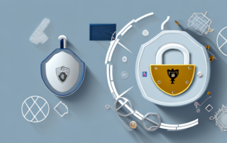 A safe with a protective shield symbolizing the concept of theft insurance