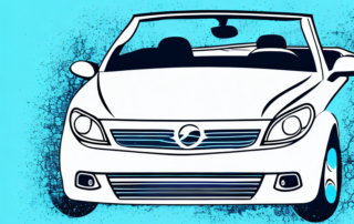 A cabriolet car going through a car wash with emphasis on the specific areas that need special care