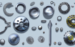 Various aluminium objects such as a pot