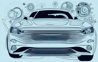 A car with visible internal parts