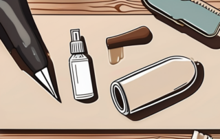 A leather piece with a sealed edge