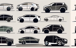 A variety of cars from different angles