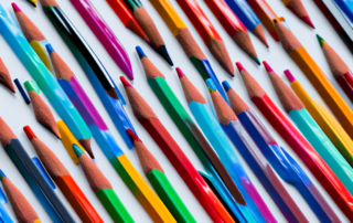 Several different types of rubber care pencils