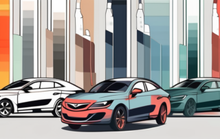 Several cars in various matte colors