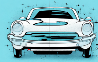 A car with visible scratches on its side