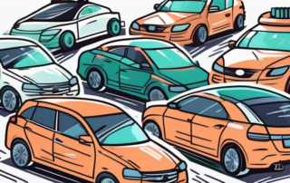 Several different types of car windshield cleaners arranged neatly