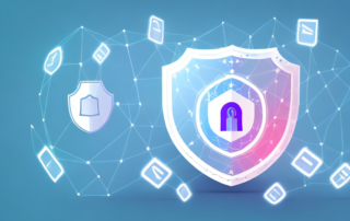 A broken digital shield representing a data leak