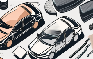 A car with visible scratches and dents