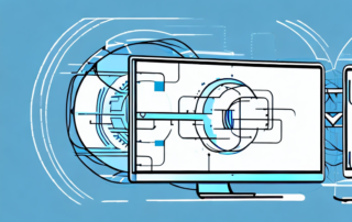 Two computers exchanging data through a secure