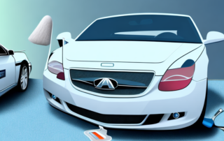 A variety of professional car detailing tools