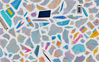 Various decorative self-adhesive strips in different patterns and colors