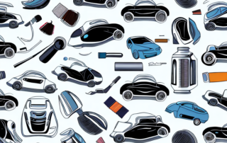 A car interior focusing on the fabric seats