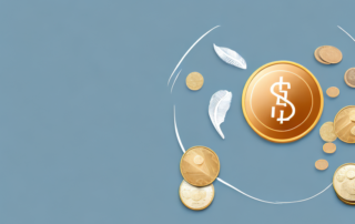 A wallet with coins inside