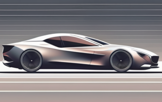 A sleek car with a matte finish