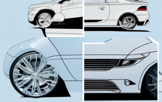 A car before and after polish application