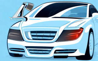 A professional car polish and sealant products next to a shiny