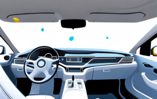 An interior of a car looking pristine and spotless