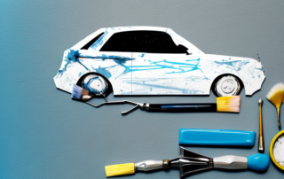 A comprehensive car paint repair kit