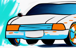 A car door partially painted