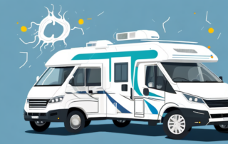 A motorhome with a glossy ceramic coating