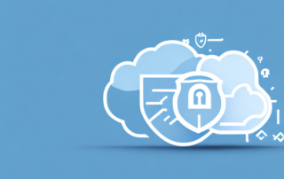 A robust cloud structure with a shield symbol