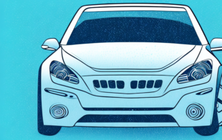 A car with a gleaming windscreen