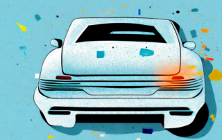 A car with visible patches of foreign paint