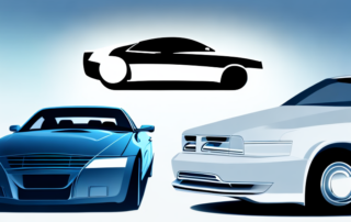 Two cars side by side