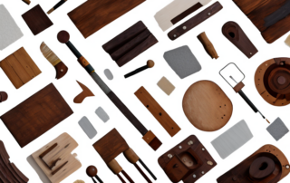 Various wooden objects