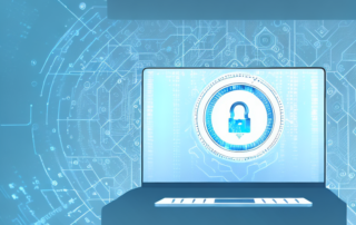 A digital lock on a computer screen