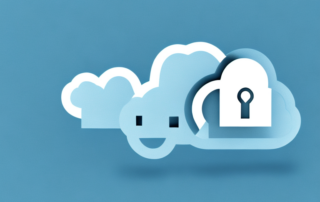 A cloud locked with a padlock