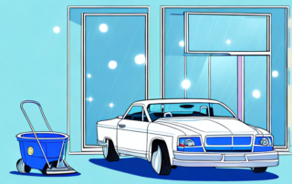 A car with sparkling clean windows