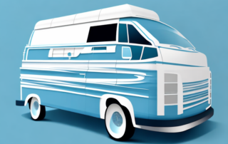 A transporter van with a sleek