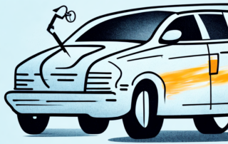 A car door being opened carelessly