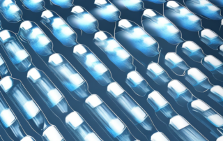 Several different types of glass cleaner bottles lined up on a polished car hood