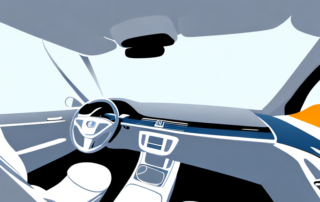 A car interior focusing on the clean