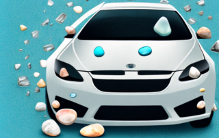 A car with a focus on the windshield