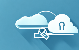 A cloud locked with a padlock