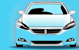 A car covered with a transparent protective film